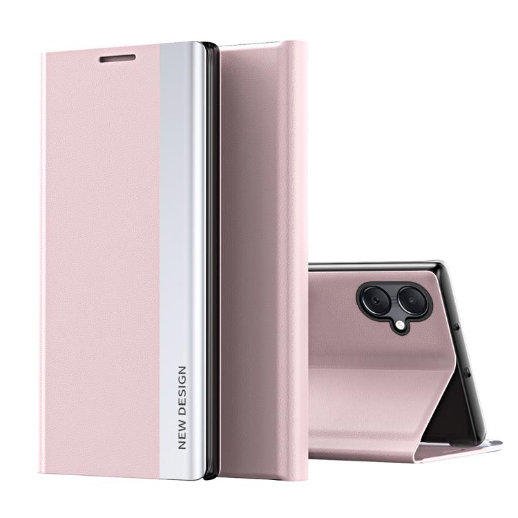 For Samsung Galaxy A07 5G Side Electroplated Adsorption Leather Phone Case