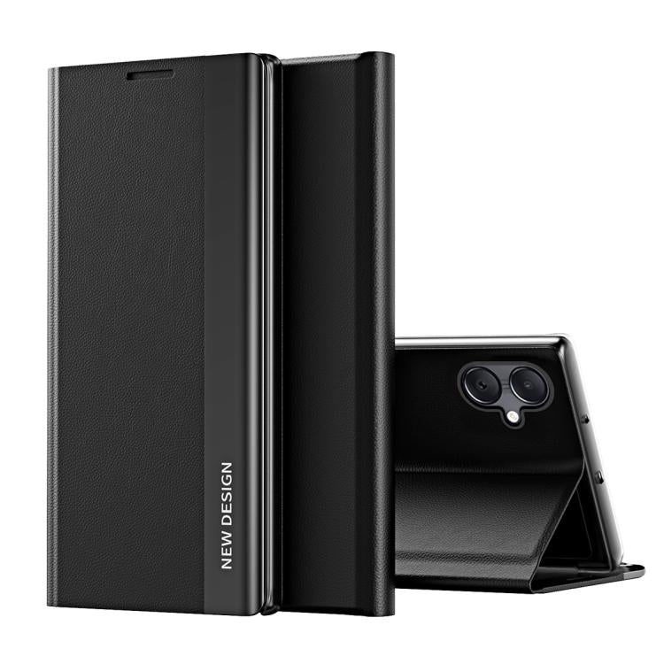 For Samsung Galaxy A07 5G Side Electroplated Adsorption Leather Phone Case
