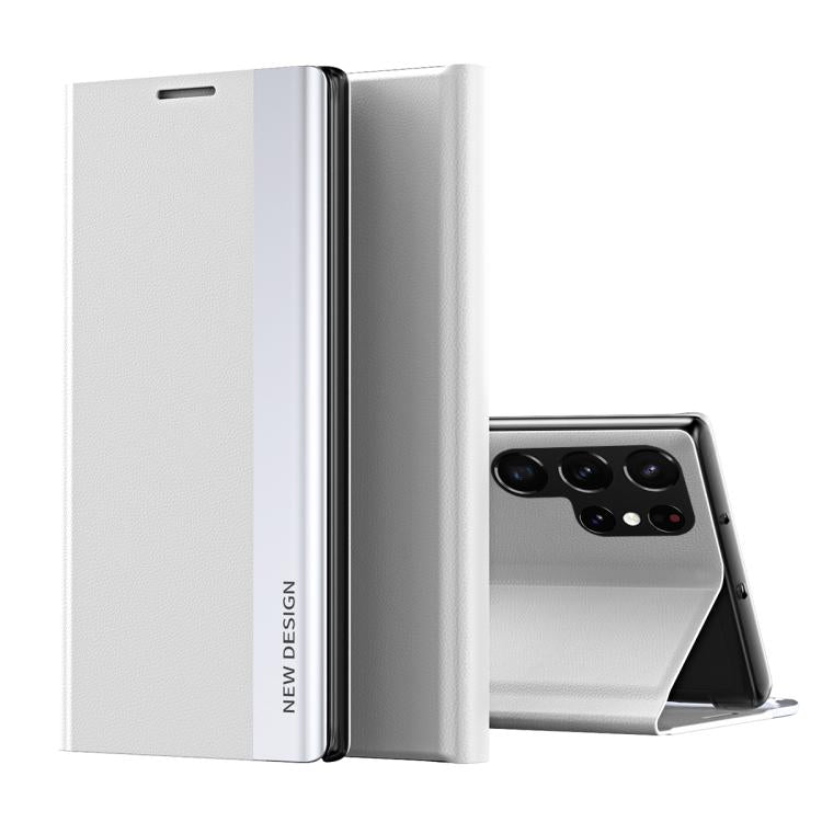 For Samsung Galaxy S26  Ultra 5G Side Electroplated Adsorption Leather Phone Case