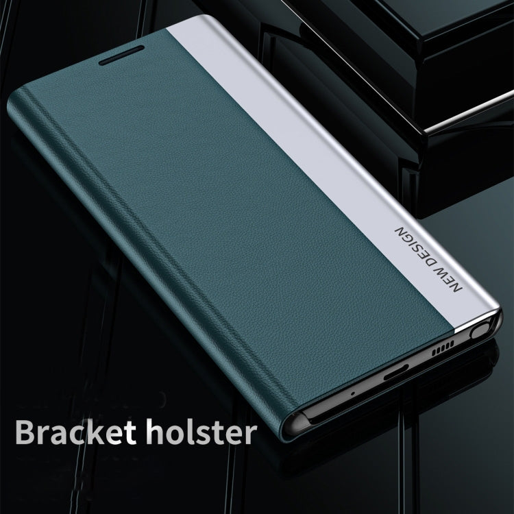 For Samsung Galaxy A06 4G Side Electroplated Adsorption Leather Phone Case
