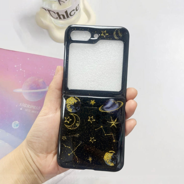 For Samsung Galaxy  Z Flip5 Glitter Sequins Epoxy TPU Phone Case