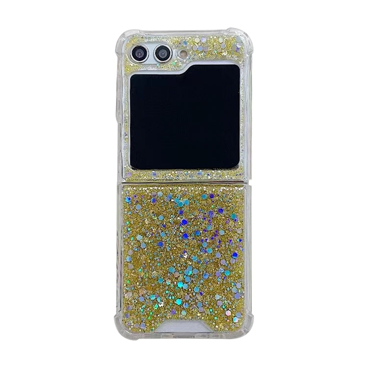 For Samsung Galaxy  Z Flip5 Glitter Sequins Epoxy TPU Phone Case