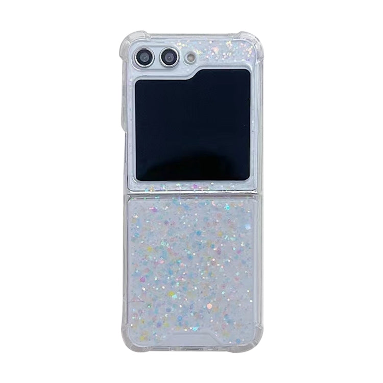 For Samsung Galaxy  Z Flip5 Glitter Sequins Epoxy TPU Phone Case