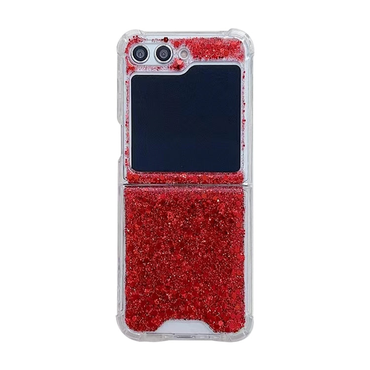 For Samsung Galaxy  Z Flip5 Glitter Sequins Epoxy TPU Phone Case