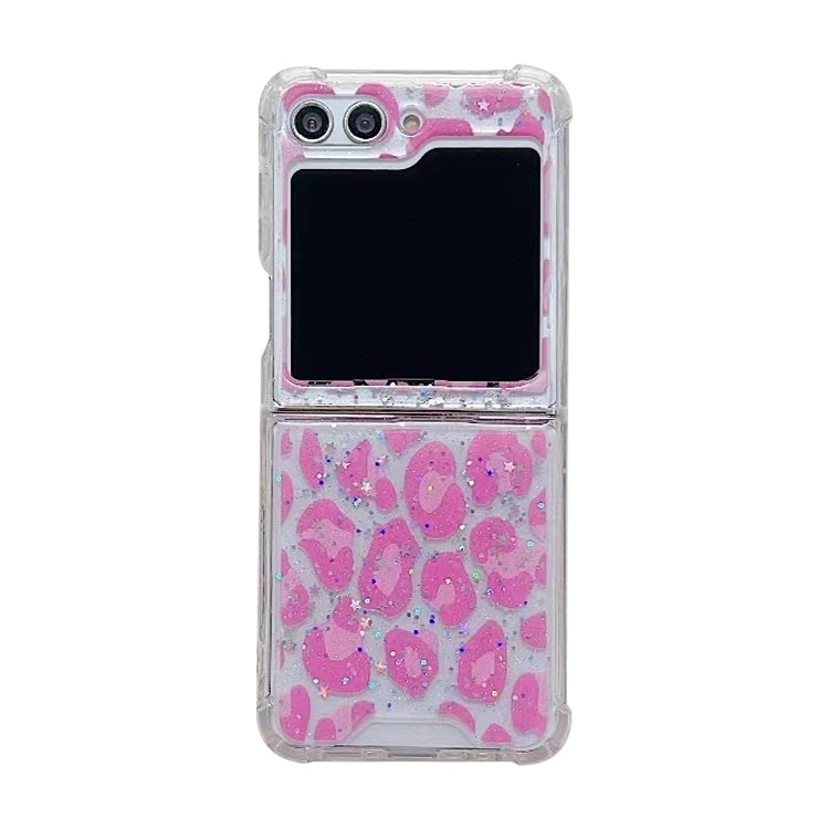 For Samsung Galaxy Z Flip7 FE / Flip6 Leopard Glitter Sequins TPU Phone Case