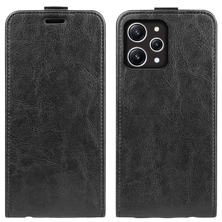 For Xiaomi Redmi 12 R64 Texture Vertical Flip Leather Phone Case
