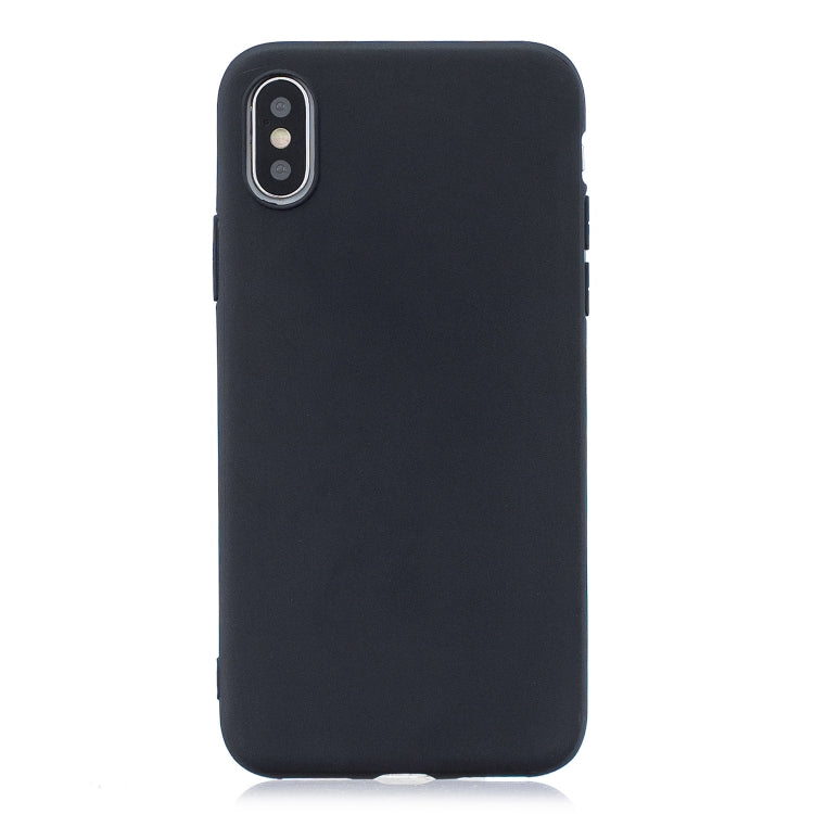 For iPhone X / XS Frosted Solid Color TPU Protective Case