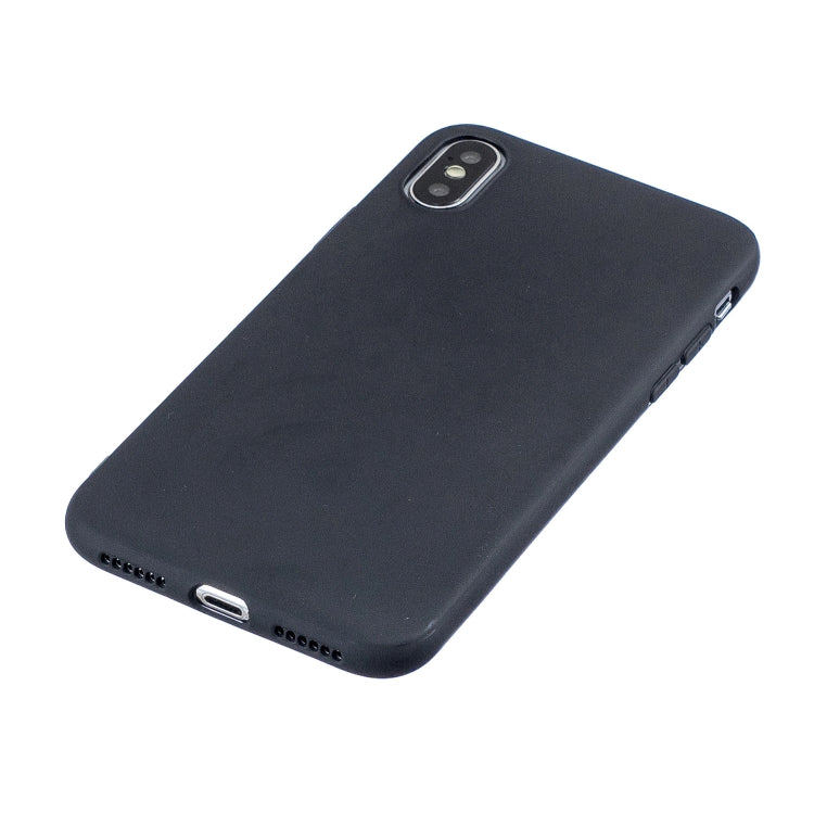For iPhone X / XS Frosted Solid Color TPU Protective Case
