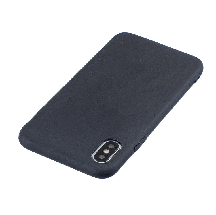For iPhone X / XS Frosted Solid Color TPU Protective Case