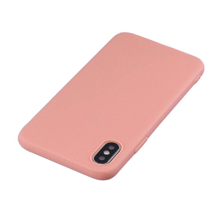 For iPhone X / XS Frosted Solid Color TPU Protective Case