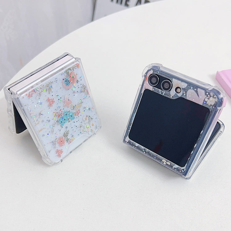 For Samsung Galaxy Z Flip7 FE / Flip6 Fresh Small Floral Epoxy TPU Phone Case