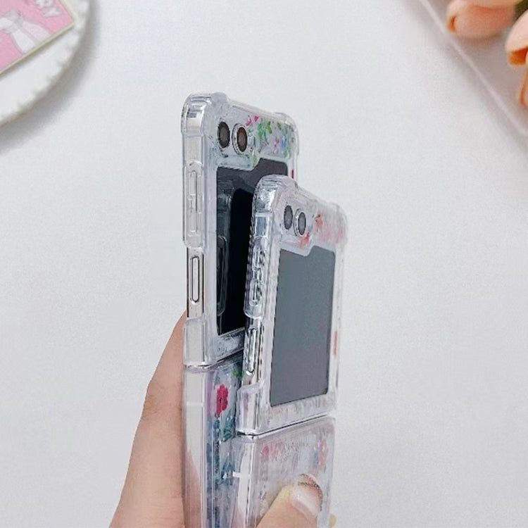 For Samsung Galaxy Z Flip7 FE / Flip6 Fresh Small Floral Epoxy TPU Phone Case
