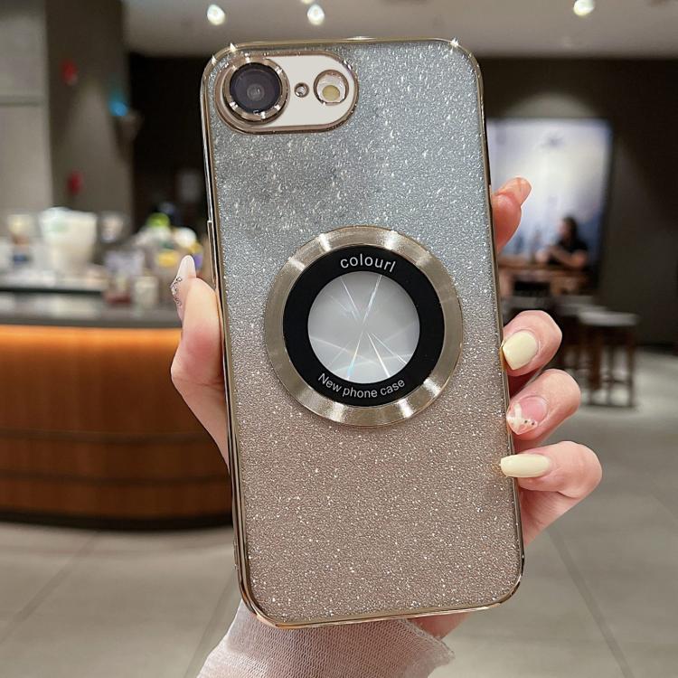 For iPhone 17e / 16e Gradient Glitter Electroplating MagSafe TPU Phone Case