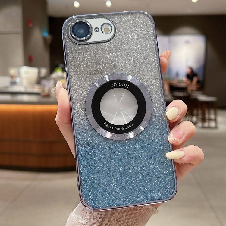 For iPhone 17e / 16e Gradient Glitter Electroplating MagSafe TPU Phone Case