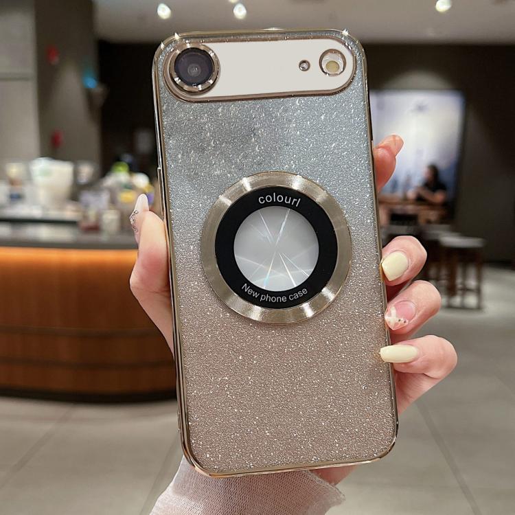 For iPhone Air Gradient Glitter Electroplating MagSafe TPU Phone Case