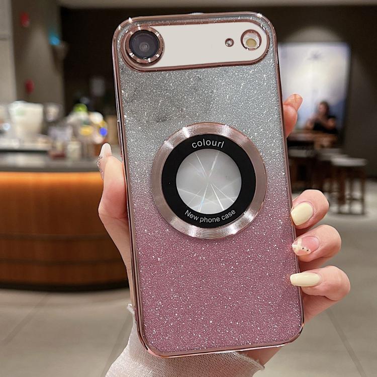 For iPhone Air Gradient Glitter Electroplating MagSafe TPU Phone Case