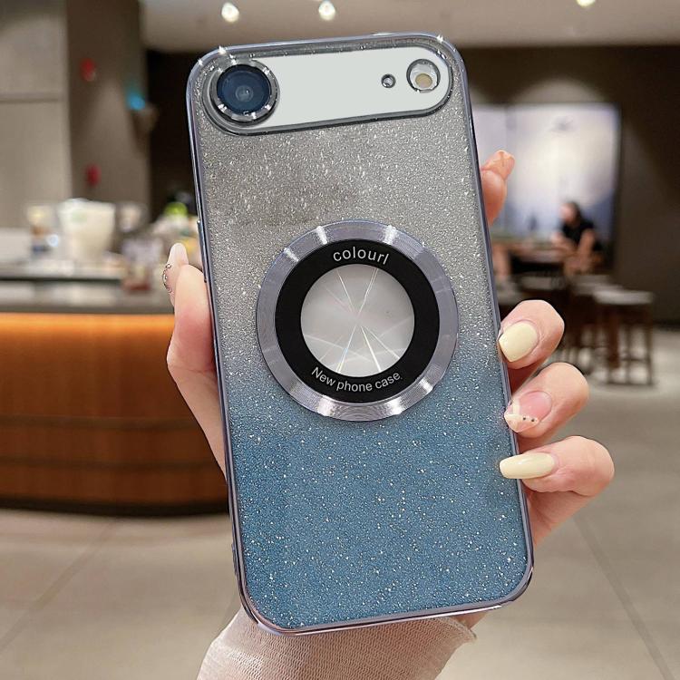 For iPhone Air Gradient Glitter Electroplating MagSafe TPU Phone Case