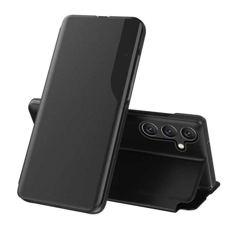 For Samsung Galaxy S25+ 5G Attraction Flip Holder Leather Phone Case