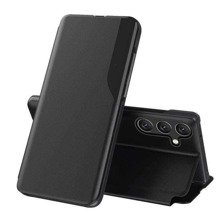 For Galaxy A27 5G Attraction Flip Holder Leather Phone Case