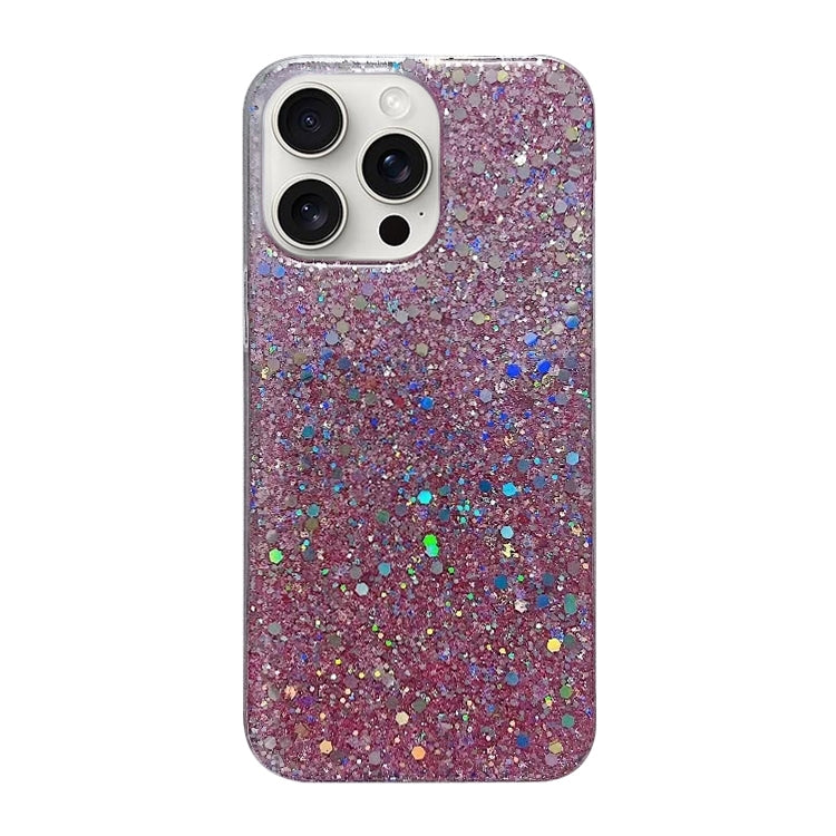 For iPhone 16 Pro Glitter Sequins Epoxy TPU Phone Case