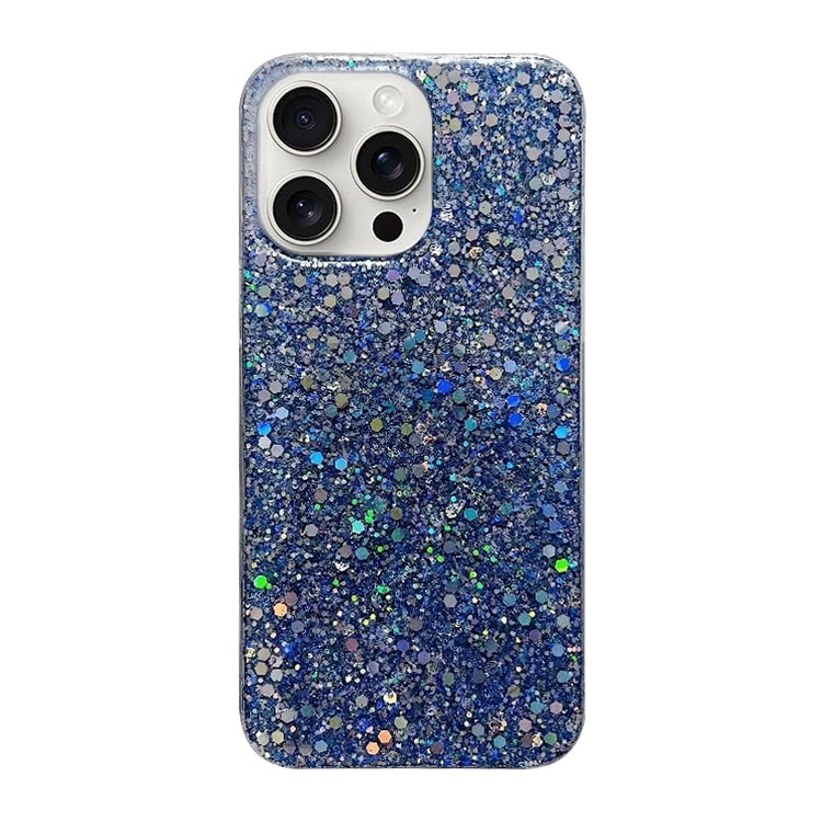 For iPhone 16 Pro Glitter Sequins Epoxy TPU Phone Case