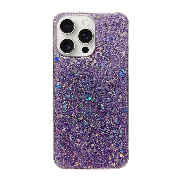 For iPhone 16 Pro Glitter Sequins Epoxy TPU Phone Case