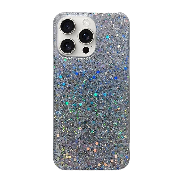 For iPhone 16 Pro Glitter Sequins Epoxy TPU Phone Case