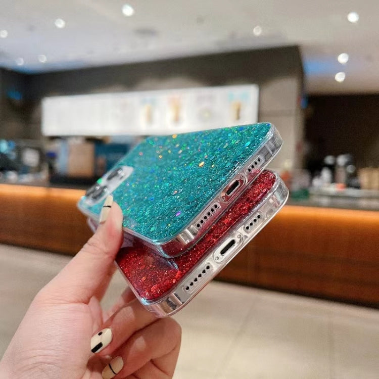 For iPhone 16 Glitter Sequins Epoxy TPU Phone Case