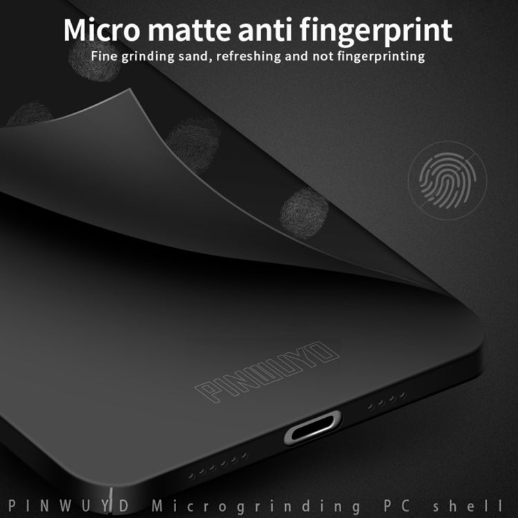 For iPhone 16 Plus PINWUYO Micro-Frosted PC Ultra-thin Hard Phone Case with Magsafe Magnetic Ring