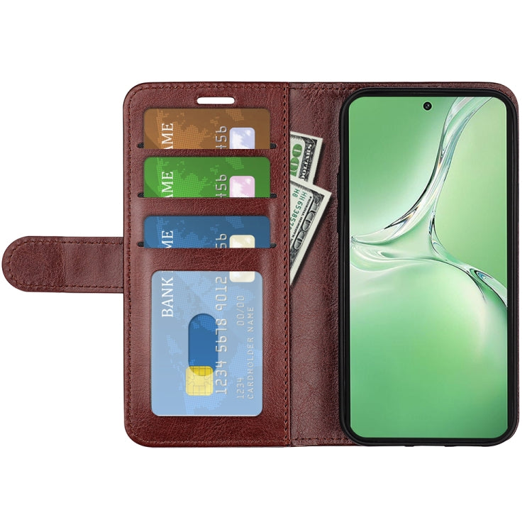 For OPPO K12 R64 Texture Horizontal Flip Leather Phone Case