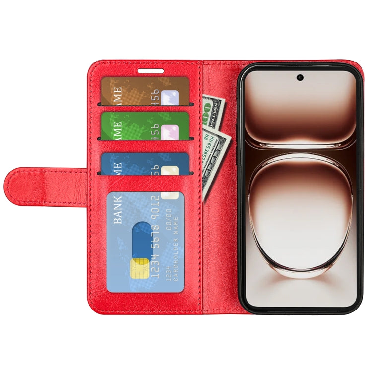 For OPPO Reno12 5G Global R64 Texture Horizontal Flip Leather Phone Case