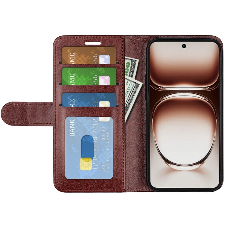 For OPPO Reno12 5G Global R64 Texture Horizontal Flip Leather Phone Case