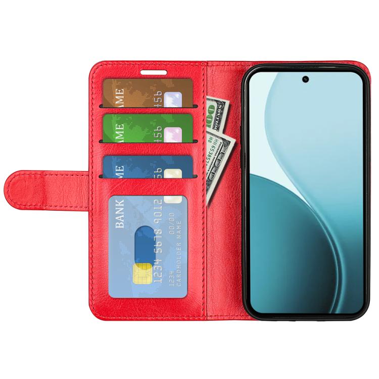 For OPPO Reno14 5G Global R64 Texture Horizontal Flip Leather Phone Case