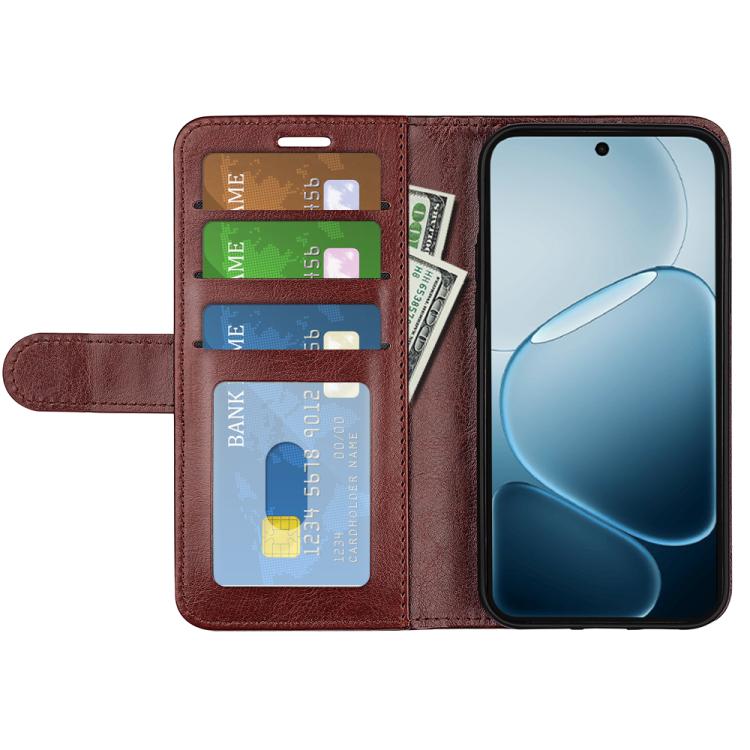 For OPPO A6x 4G / 5G R64 Texture Horizontal Flip Leather Phone Case