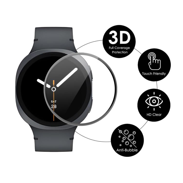 For Samsung Galaxy Watch8 40mm 2pcs ENKAY 3D Full Coverage Soft PC Edge PMMA HD Screen Film