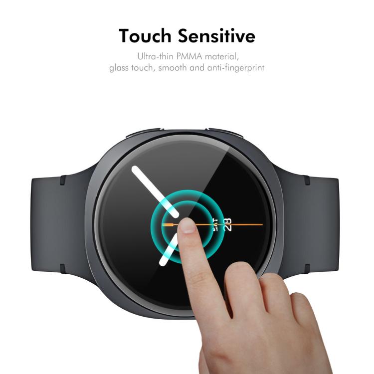 For Samsung Galaxy Watch8 44mm 2pcs ENKAY 3D Full Coverage Soft PC Edge PMMA HD Screen Film