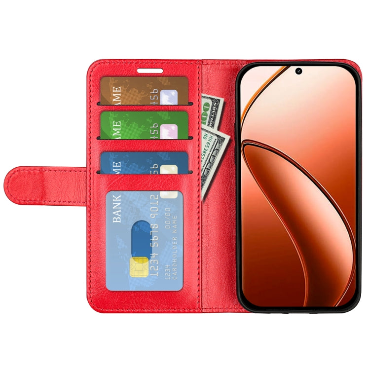 For Realme 12 Pro+ R64 Texture Horizontal Flip Leather Phone Case