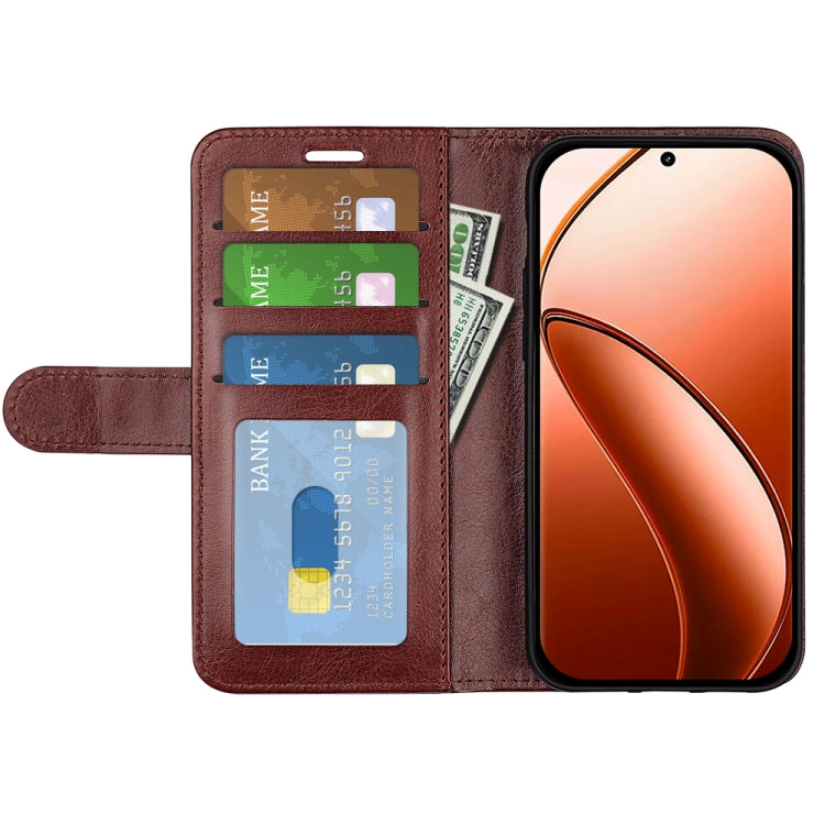 For Realme 12 Pro+ R64 Texture Horizontal Flip Leather Phone Case