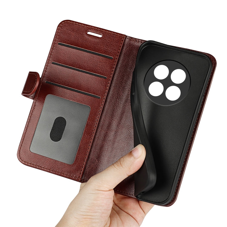 For Realme 12 5G R64 Texture Horizontal Flip Leather Phone Case