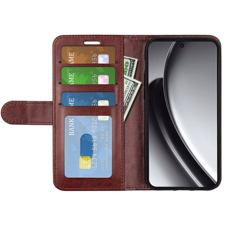 For Realme GT 6 5G R64 Texture Horizontal Flip Leather Phone Case