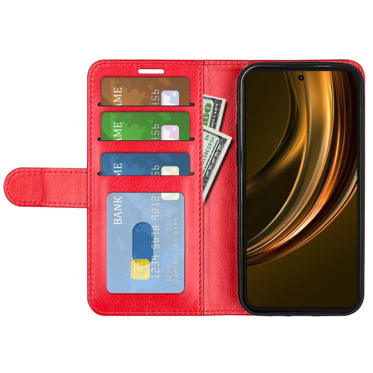 For Realme 13+ 5G R64 Texture Horizontal Flip Leather Phone Case