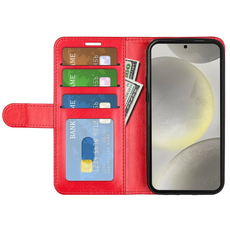 For Samsung Galaxy S24 FE 5G R64 Texture Horizontal Flip Leather Phone Case