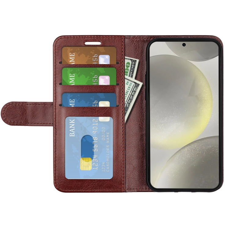 For Samsung Galaxy S24 FE 5G R64 Texture Horizontal Flip Leather Phone Case