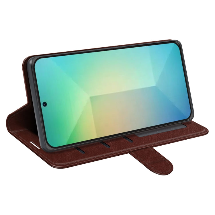 For Samsung Galaxy S25 5G R64 Texture Horizontal Flip Leather Phone Case