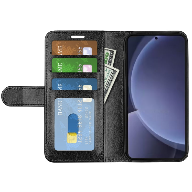 For Samsung Galaxy S25+ 5G R64 Texture Horizontal Flip Leather Phone Case