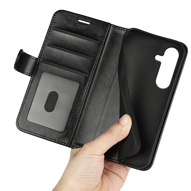 For Samsung Galaxy S25+ 5G R64 Texture Horizontal Flip Leather Phone Case