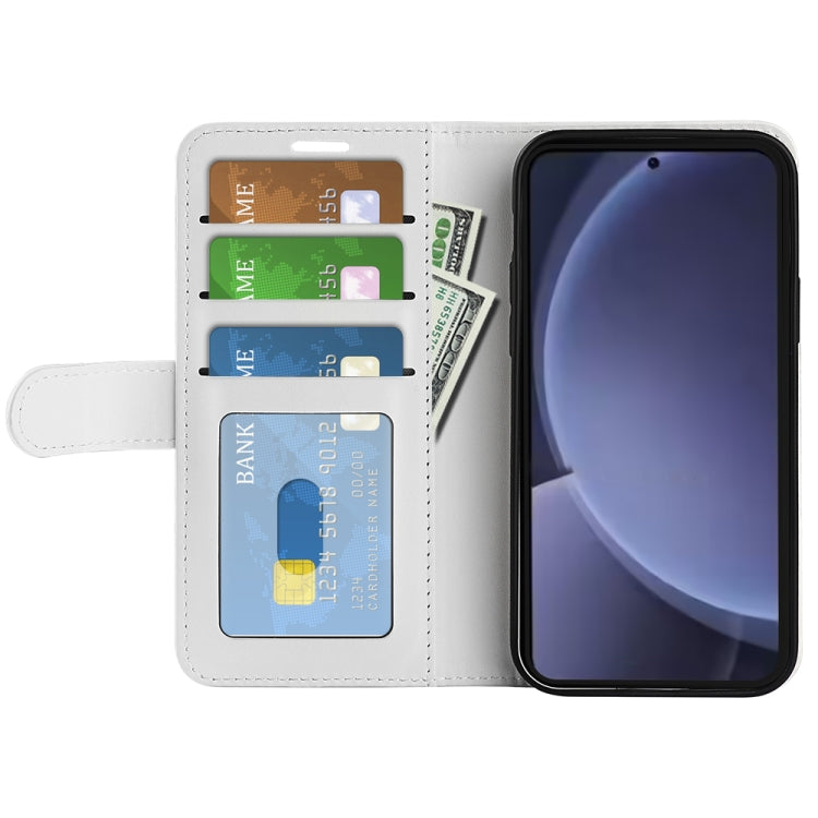 For Samsung Galaxy S25+ 5G R64 Texture Horizontal Flip Leather Phone Case