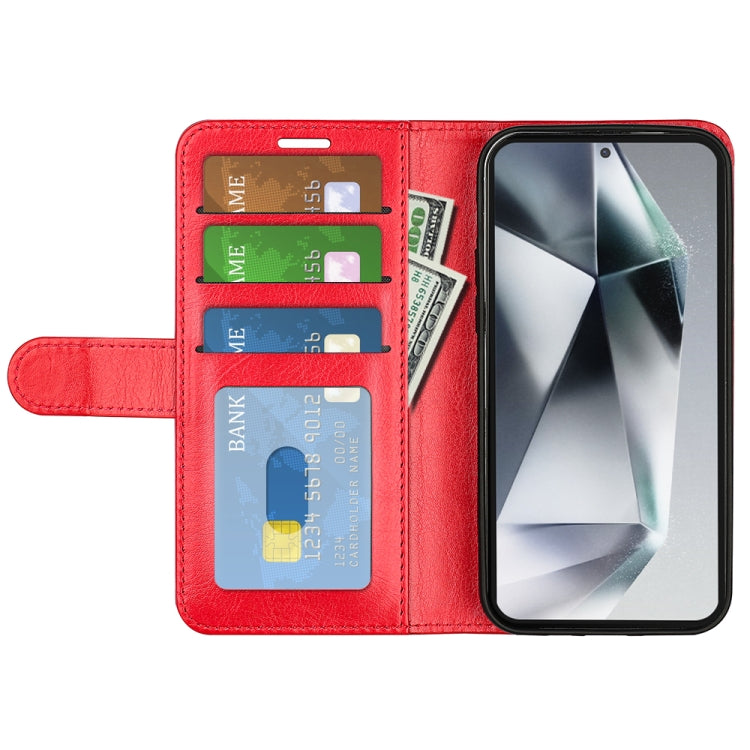 For Samsung Galaxy S25 Ultra 5G R64 Texture Horizontal Flip Leather Phone Case