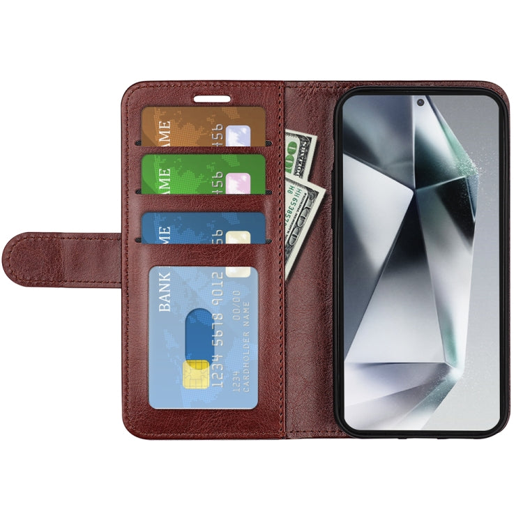 For Samsung Galaxy S25 Ultra 5G R64 Texture Horizontal Flip Leather Phone Case