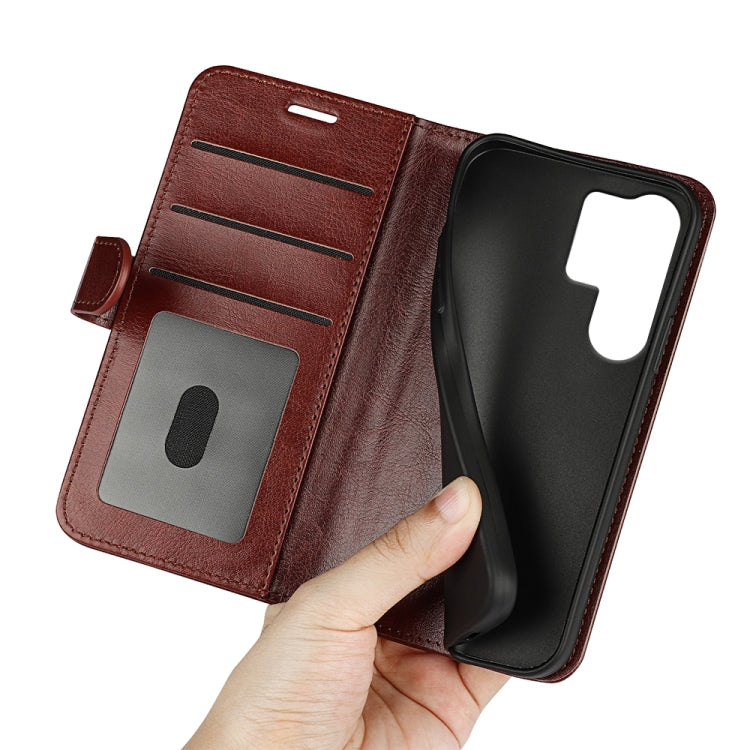 For Samsung Galaxy S25 Ultra 5G R64 Texture Horizontal Flip Leather Phone Case
